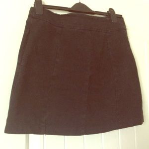 Topshop motto denim skirt